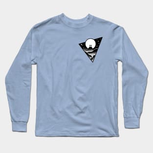 Japanase Mountain Moon Long Sleeve T-Shirt